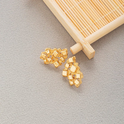 Nugget Irregular Square Earrings for Women nugget earrings