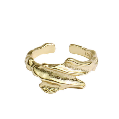 14K Elegant Nugget Open Cuff Ring nugget earrings